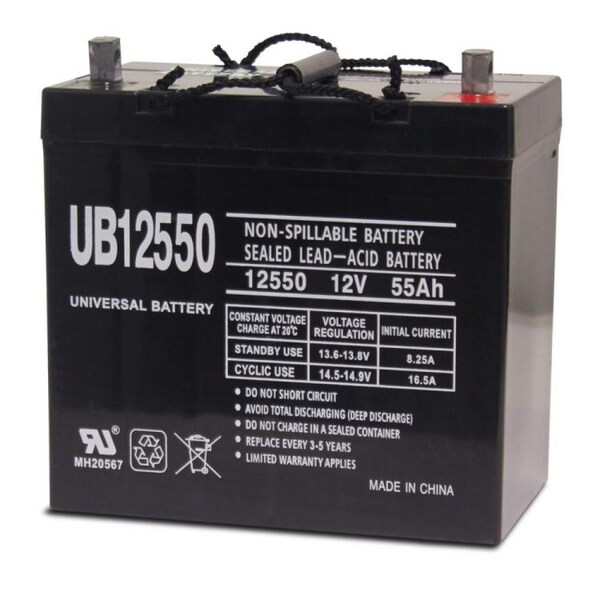 Ereplacements Sealed Lead Acid Battery Replacement UB12550-ER - main